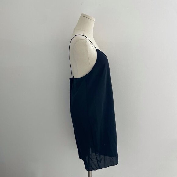 Theory Black Hemp Slip Dress | Womens Size Medium - Picture 2 of 5